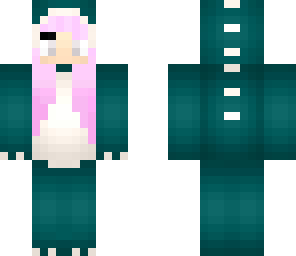 pink haired dinosaur