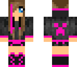 cute pink creeper girl