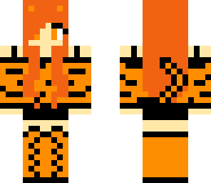orange tiger halloween girl