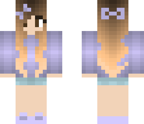 purple cute girl