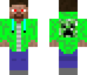 steve creeper hoodie jacket 2