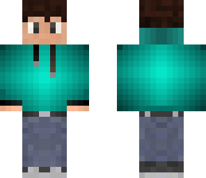 blue hoodie