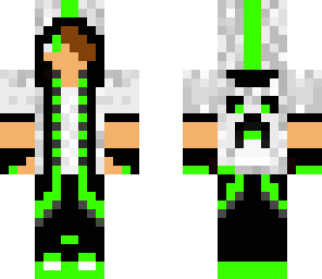 green hoodie
