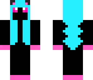 pink and blue kitty girl