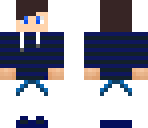 blue white boy