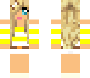 yellow stripe girl