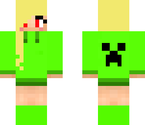 blonde creeper face girl