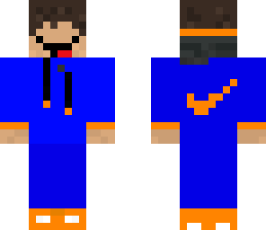 blue orange nikey skin