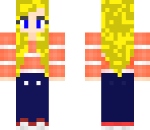 blonde version of green girl