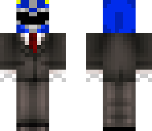 blue power ranger in a suit