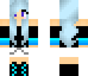 cute blue girl