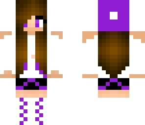 purple beanie girl