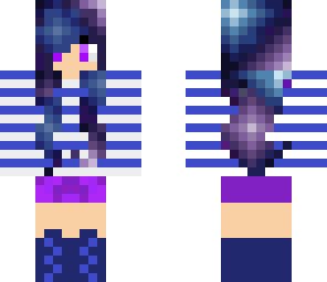purple galaxy girl