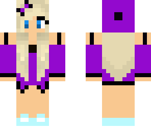 hot chick in purple