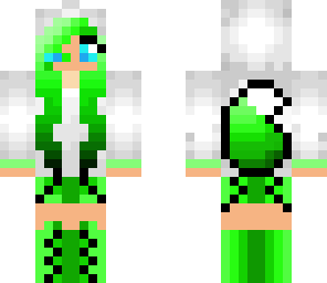 green hoody derp girl