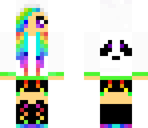 rainbow panda girl