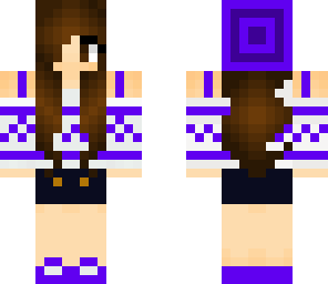 purple-blue winter girl