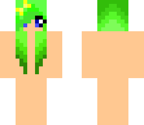 green hair skin base