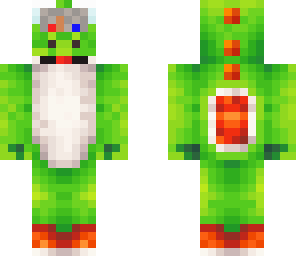 me in a yoshi costume