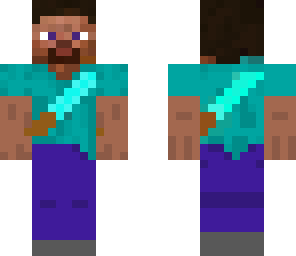 steve with a sword