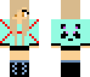 panda girl red
