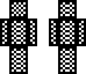 black and white