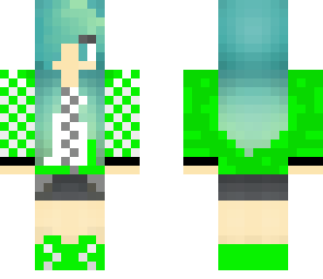 cyan emerald girl