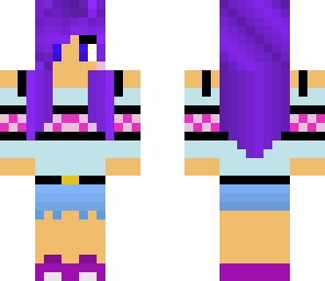 purple haired girl