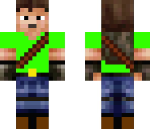 hunter with skin creepy headphones