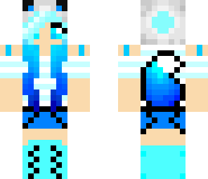 cute blue fox girl