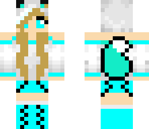 cute blue fox girl