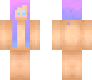 ombre bubblegum hair skin base
