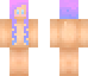 curly ombre bubblegum hair skin base
