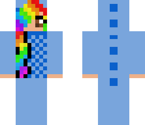 rainbow hair dino onesie