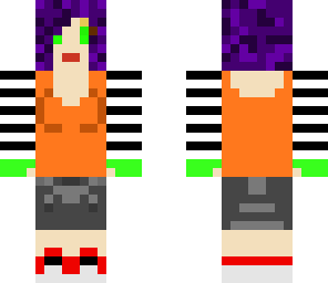 purple haired girl