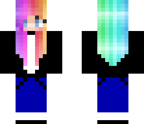 rainbow tux girl