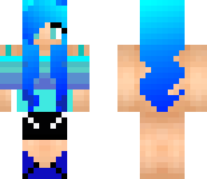 blue skin girl
