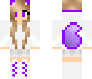 purple wolf girl