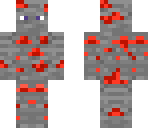 glowing redstone man