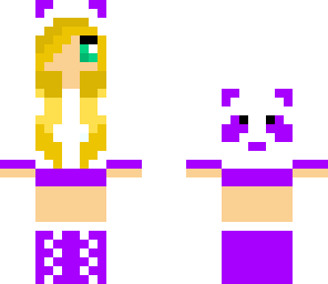 purple panda girl
