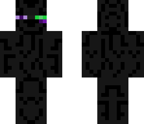Enderman Green eye purple | Minecraft Skin