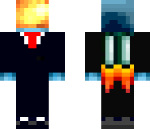 minecraft universe in a suit