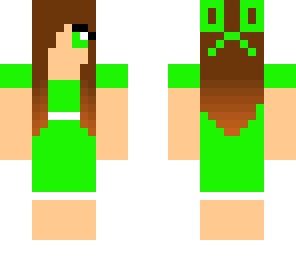 cute green girl
