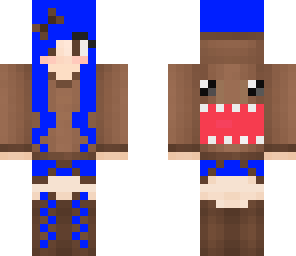 dark blue domo girl