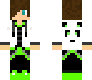 the panda boy green