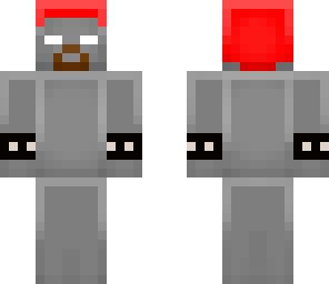 herobrine robot con ojos rojos