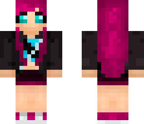 dark pink anime girl