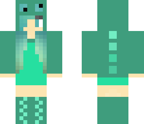 green dino girl