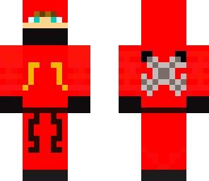 red warrior masked