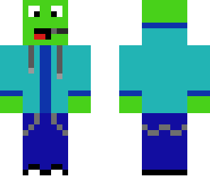 frog in blue